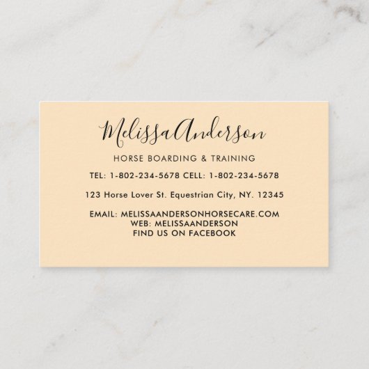  paardenbloemen Aangepaste paardenbloem Visitekaartje (Achterkant)