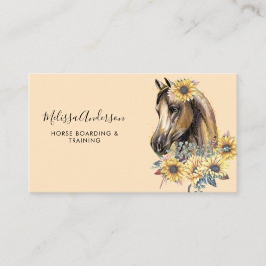 paardenbloemen Aangepaste paardenbloem Visitekaartje (Voorkant)