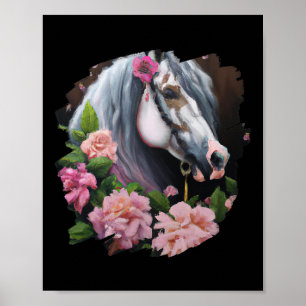 Paardenbloemen bevestigen kunstschilderende ventil poster