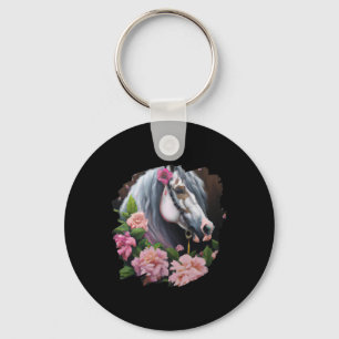 Paardenbloemen bevestigen kunstschilderende ventil sleutelhanger