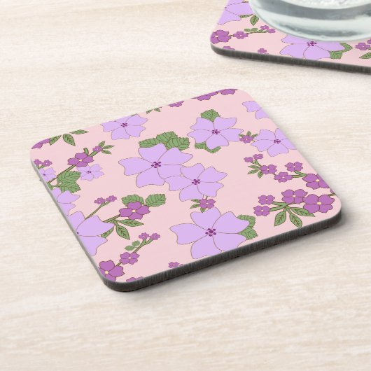 Paardenbloemen, bloempatroon, patroon van bloemen bier onderzetter (Linkerzijde)