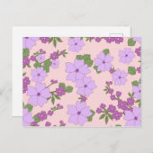 Paardenbloemen, bloempatroon, patroon van bloemen briefkaart (Voorkant / Achterkant)