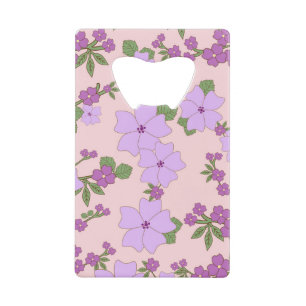 Paardenbloemen, bloempatroon, patroon van bloemen creditkaart flessenopener