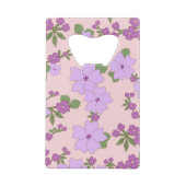 Paardenbloemen, bloempatroon, patroon van bloemen creditkaart flessenopener (Achterkant)