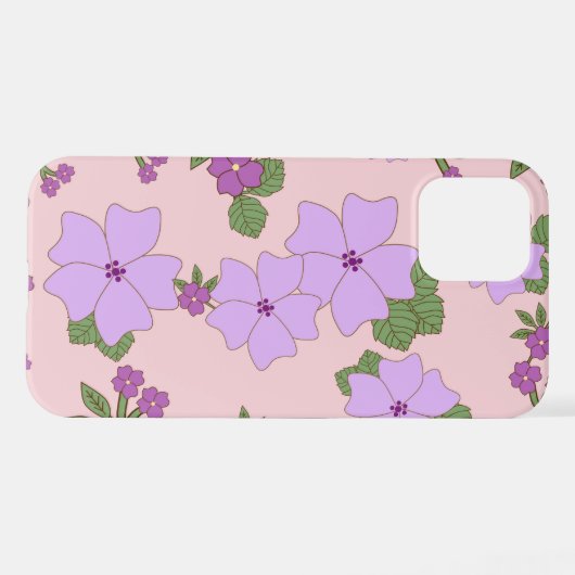 Paardenbloemen, bloempatroon, patroon van bloemen iPhone hoesje (Achterkant horizontaal)