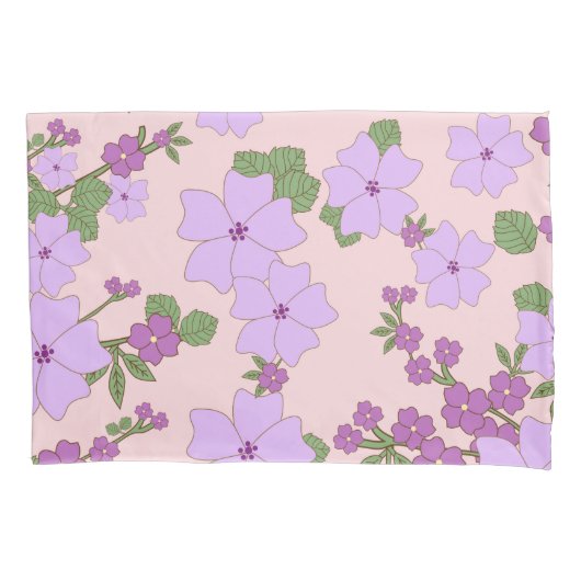 Paardenbloemen, bloempatroon, patroon van bloemen kussensloop (Voorkant)