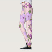 Paardenbloemen, bloempatroon, patroon van bloemen leggings (Links)