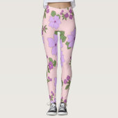 Paardenbloemen, bloempatroon, patroon van bloemen leggings (Voorkant)