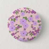 Paardenbloemen, bloempatroon, patroon van bloemen ronde button 5,7 cm (Voorkant)