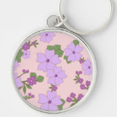 Paardenbloemen, bloempatroon, patroon van bloemen sleutelhanger (Voorkant)