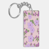 Paardenbloemen, bloempatroon, patroon van bloemen sleutelhanger (Voorkant Links)