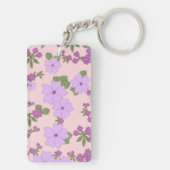 Paardenbloemen, bloempatroon, patroon van bloemen sleutelhanger (achterkant)