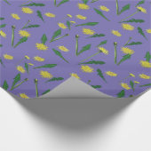 Paardenbloemen, bloesems cadeaupapier (Hoek)