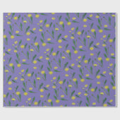 Paardenbloemen, bloesems cadeaupapier (Vlak)