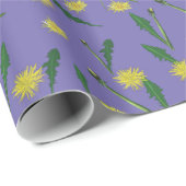 Paardenbloemen, bloesems cadeaupapier (Rol Hoek)