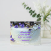 Paardenbloemen bruiloft met Bijbelvers Briefkaart (Staand voorkant)