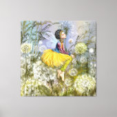 Paardenbloemen Fantasie Canvas Print (Voorkant)