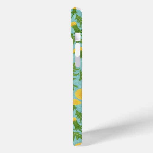 Paardenbloemen, groen, geel en blauw Case-Mate iPhone case (Achterkant / Links)