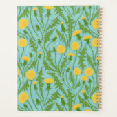 Paardenbloemen, groen, geel en blauw planner (Achterkant)