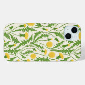 Paardenbloemen, groen, geel en wit Case-Mate iPhone case (Achterkant (horizontaal))
