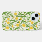 Paardenbloemen, groen, geel en wit Case-Mate iPhone case (Achterkant (horizontaal))