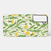 Paardenbloemen, groen, geel en wit samsung galaxy hoesje (Achterkant horizontaal)