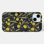 Paardenbloemen, groen, geel en zwart Case-Mate iPhone case (Achterkant (horizontaal))