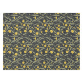 Paardenbloemen, groen, geel en zwart tafelkleed (Voorkant (Horizontaal))