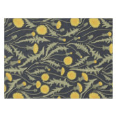 Paardenbloemen, groen, geel en zwart tafelkleed (Voorkant (Horizontaal))