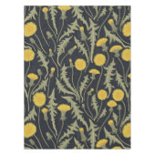 Paardenbloemen, groen, geel en zwart tafelkleed (Voorkant)