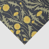 Paardenbloemen, groen, geel en zwart tissuepapier (Detail)