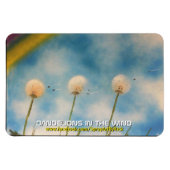 Paardenbloemen in de wind magneet (Horizontaal)