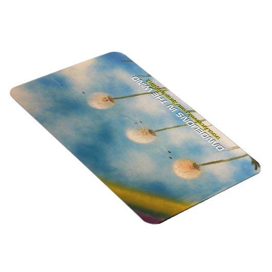 Paardenbloemen in de wind magneet (Rechterzijde)