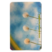 Paardenbloemen in de wind magneet (Verticaal)