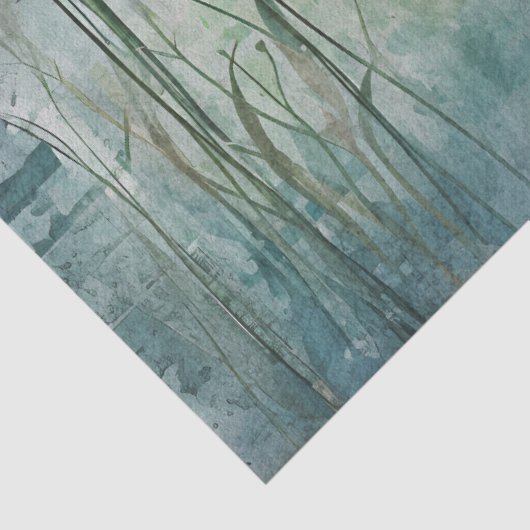 Paardenbloemen in een Blue Haze Decoupage Tissuepapier (Detail)