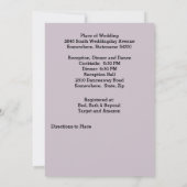 Paardenbloemen, Lijst van het hart, ringen, bruilo Kaart (Achterkant)