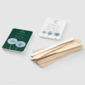 Paardenbloemen, paardenbloem klokken groen bruilof handwaaier (Niet-gemonteerd)