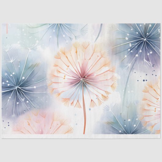 Paardenbloemen serie ontwerp 5 tissuepapier (Voorkant)