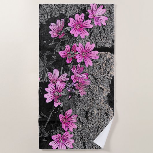 Paardenbloemen Strandlaken (Voorkant)