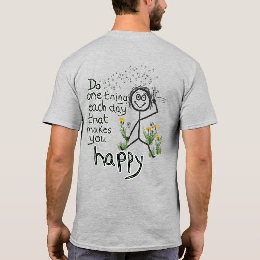 Paardenbloemen T-shirt (Achterkant)