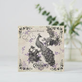 Paardenbloemen  uitnodiging tot huwelijk (Staand voorkant)