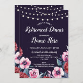 Paardenbloemen van de retigepartij nodigen mariner kaart (Voorkant / Achterkant)