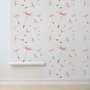 Paardenbloemen Vliegende Zaden Aangepaste Kleur Wi Behang