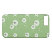 Paardenbloempatroon op groene achtergrond Case-Mate iPhone case (Achterkant (Horizontaal))