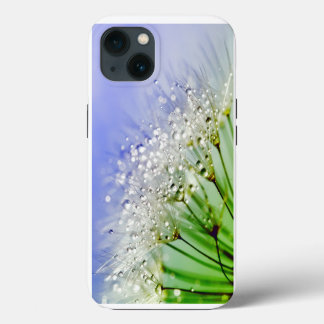 Paardenbloempluizen met dauwdruppels iPhone 13 hoesje