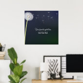 Paardenbloemschilderij gepersonaliseerd poster (Thuiskantoor)