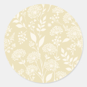 Paardenbloemwei Neutraal - Gouden Tarwe Ronde Sticker