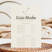 Paardenbloemzaad Rustieke Botanische Service Prijs Menu