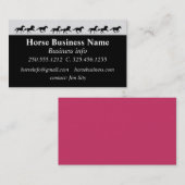 Paardenboarden voor paarden visitekaartje (Voorkant / Achterkant)