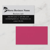 Paardenboarden voor paarden visitekaartje (Voorkant / Achterkant)